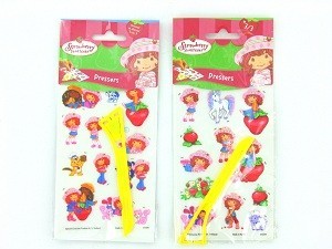 Strawberry Shortcake Rubbelsticker / Transfer-Sticker (24 Stk.)