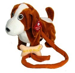 WALKING THE DOG - Laufender Spielzeughund mit Leine