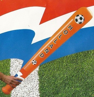 Oranje aufblasbare Keule, 90 cm lang! (12 St.)
