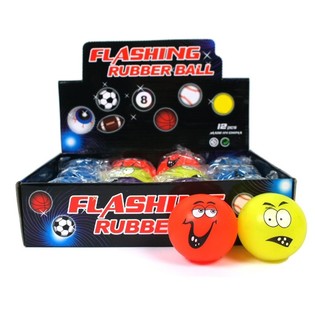 Lustiger LED-Flummi im Display (12er-Pack)
