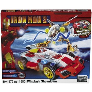 MEGA BLOKS Iron Man 2 Whiplash Showdown Bauset - 1980