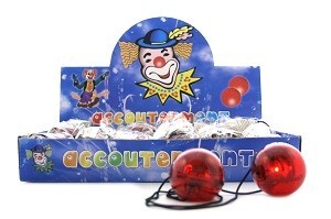 Clownsnase mit Licht im Display (24 Stk.)