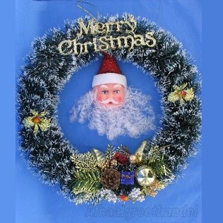 WEIHNACHTS-TÜRDEKORATION - RUND (2 Stk.)