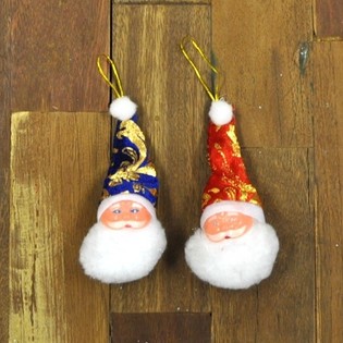 Kleine Weihnachtsmann-Köpfe (24 Stk.)