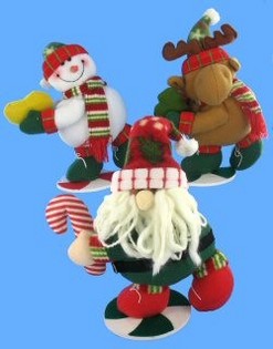 Luxus-Weihnachtsfiguren auf Standfuß (4er-Set)