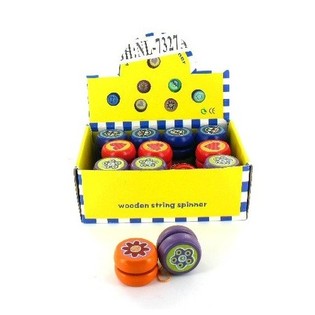 Bunte Holz-Jojos (24er Set)