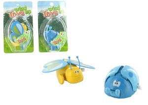 Aufziehbare Insekten auf Karte (12er-Pack)