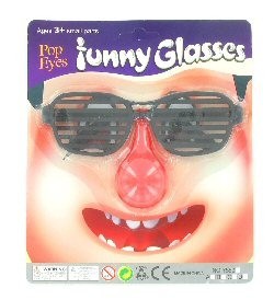 CLOWN-NASEN-BRILLE (24 Stk.)