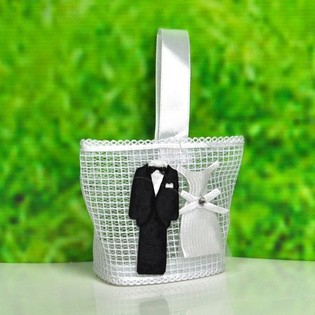 Hochzeit Mitgift-Tüten / Gastgeschenk-Taschen (12 Stk.)