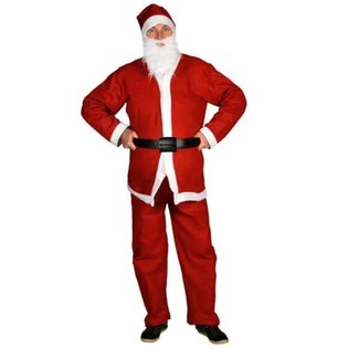 5-teiliges Weihnachtsmann-Kostüm