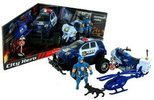 Polizei Spielset (2er-Set) | B2B Spielzeug Gro&szlig;handel