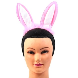 Hasenohren / Bunny-Ohren Haarreif (12 Stk.)