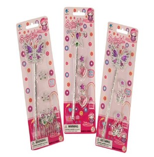 SPLENDID M&auml;dchen-Zauberstab-Set auf Karte (12er-Pack)