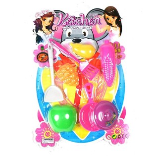 Kinder-K&uuml;chen-Spielset auf Karte (6-teilig)