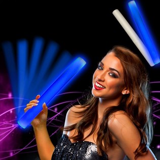 LED FOAM NUR FARBE - PARTY BAR - BLAU (24st).