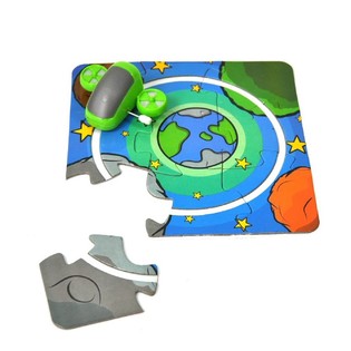Fahrzeuge mit Puzzle-Rennbahn (10 Stk.)