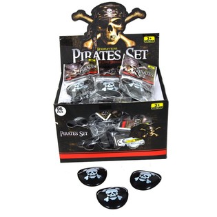 Piraten-Augenklappen im Display (96 Stk.)