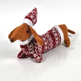 Plüsch WEIHNACHTS TECKEL (2ST).