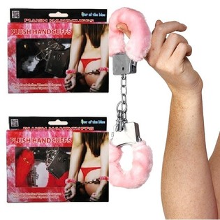 Sexy Handschellen mit Pl&uuml;sch (6 Stk.)