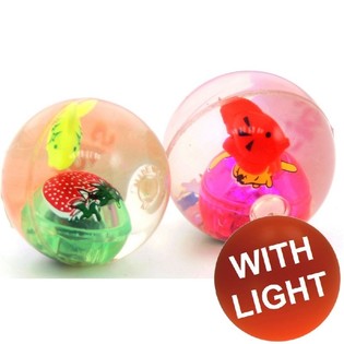 Transparente Flummis mit LED-Licht (36 Stk.)