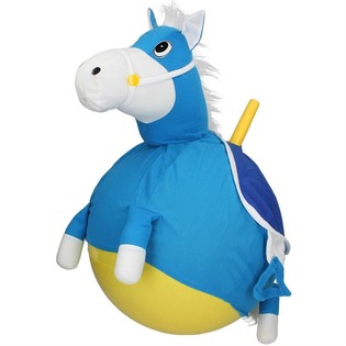 JOLLY JUMPER PFERDE-H&Uuml;PFBALL - BLAU