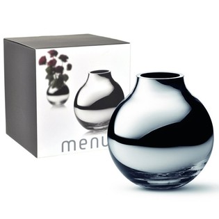 MENU Runde Vase Silber | Luxus-Kugelvase B2B