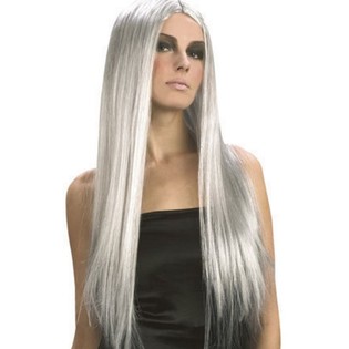 WIG - langes graues Haar (1P.)