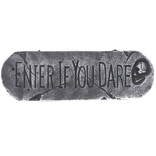 Dekorpaneel "ENTER IF YOU DARE" (1.)