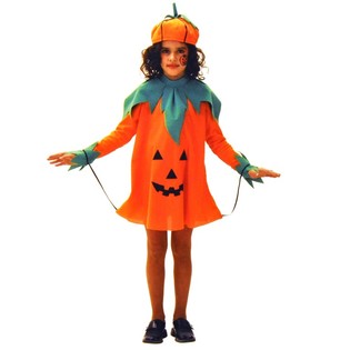 K&uuml;rbis-Kleid f&uuml;r Kinder - Gr&ouml;&szlig;e 98