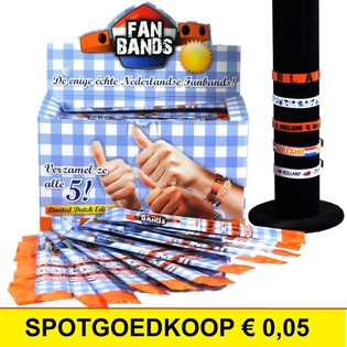 SPOT *** CHEAP *** FAN BANDS / HOLLAND Armband DISPLAY (160st).