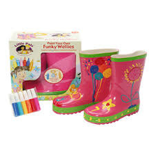 FUNKY WELLIES - Gummistiefel zum Selberausmalen - Pink / Gr. 26