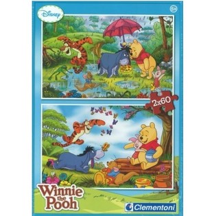 CLEMENTONI DISNEY WINNIE PUUH PUZZLE 2 x 60 TEILE (6er-Pack)
