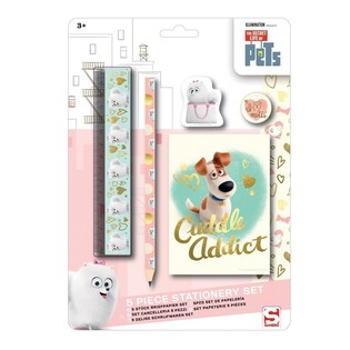 5-teiliges Pets Zeichenset auf Blisterkarte (12er Pack)