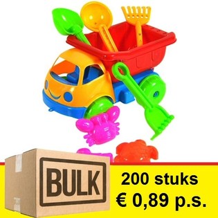 ***BULK-ANGEBOT*** KIPPLASTER SPIELZEUG-STRANDSET 17 CM (200 Stk.)