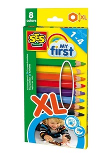SES Creative My First - XL Buntstifte f&uuml;r Kleinkinder (8er Pack)