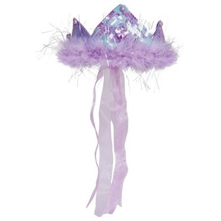 PURPLE CROWN mit Federn und RIBBON (12st.)