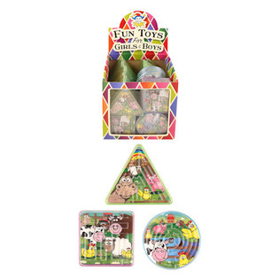 Geduldsspiele &bdquo;Bauernhoftiere&ldquo; im Display (96er-Set)