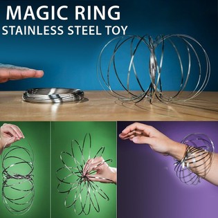 Magic Ringe / Flow Ringe - Kinetic 3D Magic Ring - Silber | AUF KARTE (12 St.)