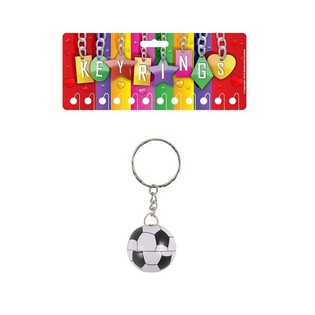 Metall-Fussball-Schl&uuml;sselanh&auml;nger (12 Stk.)