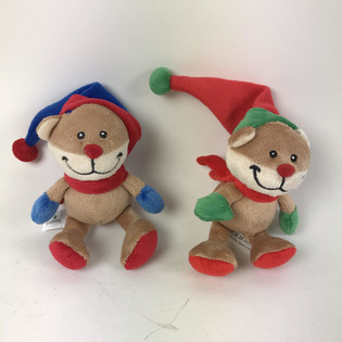 PL&Uuml;SCH WEIHNACHTSB&Auml;R MIT WEIHNACHTSM&Uuml;TZE (12pcs)