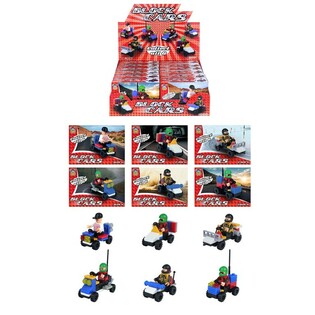 BLOCK CARS - STEINFAHRZEUGE IM DISPLAY (12ST)