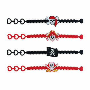 PIRATEN KIND SILIKON ARMB&Auml;NDER (100 Stk.)