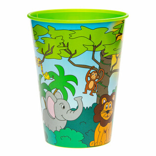 Trinkbecher / Eisbecher Dschungeltiere - 260 ml (12er-Pack)