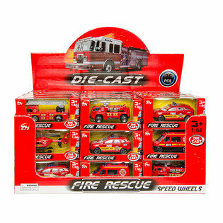 MIX METAL FIRE BRIGADE FAHRZEUGE IM DISPLAY (36 St&uuml;ck)
