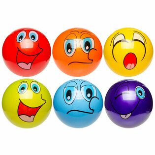 CHEERFUL FACES BALL &Oslash; 23 cm. (10 St&uuml;ck)