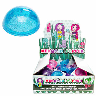 Glitter-Flummi-Plopper Meerjungfrau (48 Stk.)