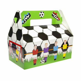 Fu&szlig;ball-Men&uuml;boxen - 22.5 x 12 x 9.5 cm (24 St&uuml;ck)