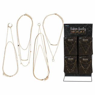 **MEGA G&Uuml;NSTIG** KOMPLETTES DISPLAY MODESCHMUCK - HALSKETTEN (48 St.)