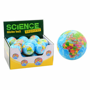 SCIENCE EXPLORER - Schaumstoff Weltglobus Ball &Oslash;6 cm (18 St. im Display)