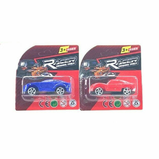 Mix Pullback-Sportwagen auf Blisterkarte (24er Pack)